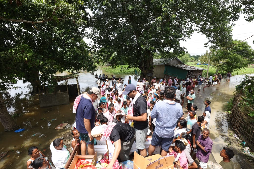 IOOA helping communities during Assam floods