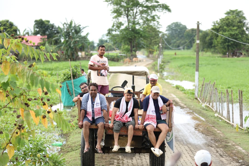 Essential supplies delivered during Assam flood relief